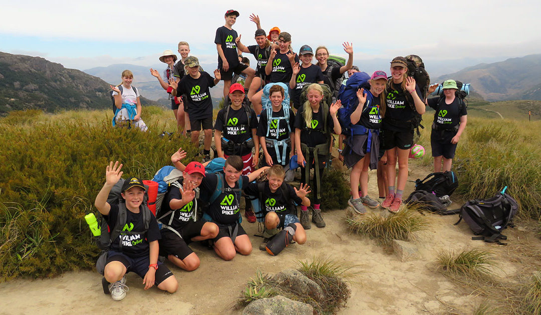 William Pike Challenge group of children after a tramp